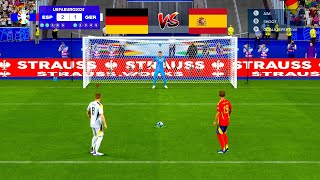 LIVE :SPAIN VS GERMANY - PENALTY SHOOTOUT - EURO 2024 | MATCH LIVE TODAY | GAMEPLAY PC