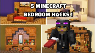 5 Minecraft Bed Hacks YOU NEED TO TRY !!!