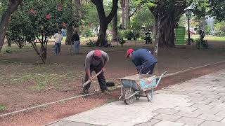 Iniciaron las obras de embellecimiento en la plaza Güemes