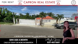 available for rent 4 bedroom home| puerto plata dominican republic |casa de alquiler en puerto plata