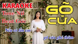 KARAOKE Gõ Cửa tone nữ, beat gốc Thuý Phượng Bolero