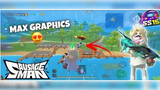 MAX GRAPHICS 🔥 SS15 GAMEPLAY | SAUSAGE MAN