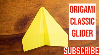 Origami Classic Glider (Paper Airplane) Tutorial - How to make an Origami Paper Plane