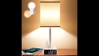 Table Lamp  with 4 USB Ports and AC Power Outlets