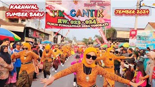 Kebaya Tik Cantik Dari Dusun Tunggangan Karnaval Sumber Baru Jember 2024