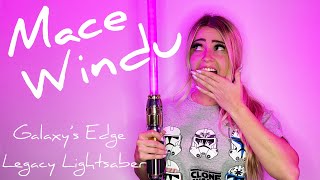 REVIEW! Mace Windu Galaxy’s Edge Lightsaber!