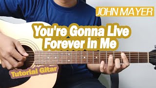 (Tutorial Gitar) John Mayer - You're gonna live forever in me