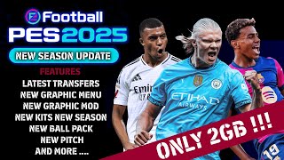 PES2017 | NEW SEASON UPDATE 2025 MINIPATCH - ONLY 2GB !