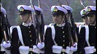 Parada Militar 1991 Chile-Escuela Militar,Naval, Aviación y de Carabineros de Chile