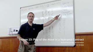 How to play the hand when in no-trump: Standard American Lesson 13 of 24