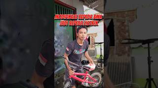 MODIFIKASI SEPEDA BMX JADI SEPEDA LISTRIK #automobile #sepedabmxindonesia #sepeda #sepedabmx #bmx