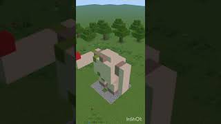 Minecraft Iron Golem Statue  #shorts #minecraft #viral