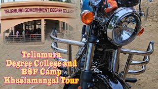 Royal Enfield Meteor 350 Supernova Blue, a Trip to BSF Camp  and Teliamura Degree College