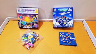 Unboxing and Review of Ratna's Chandrayaan Little Jigsaw Puzzle 24 pcs for Kids and chandrayaan 3