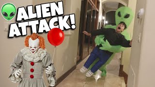 AN AREA 51 ALIEN TOOK MY SON!!! Spirit Halloween Costume Shopping Haul!