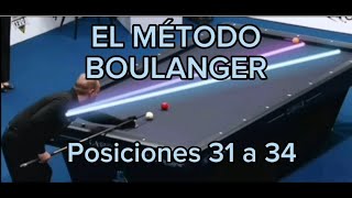 EL MÉTODO BOULANGER - Ep.7: posiciones 31 a 34. Billar a 3 bandas.