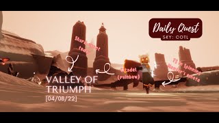 [04/08/22] Daily Quests | 🏆 Valley of Triumph 🏆 | Sky: COTL