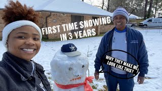 It snowed for the first time in 3 YEARS | Risha Tonae'