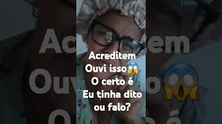 Qual o certo ,eu tinho dito ou falo?😱