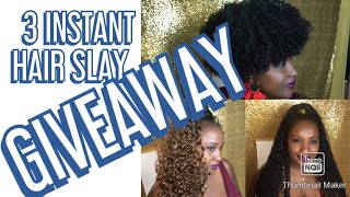 GIVEAWAY / MAYDE BEAUTY DRAWSTRING PONY TAIL HAIR REVIEW UNDER $12.99 / QUICK AND EASY /