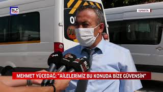 YÜZ YÜZE EĞİTİMDEN ÖNCE SERVİSLER DEZENFEKTE EDİLDİ