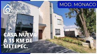 CASA NUEVA EN VENTA MOD. MONACO EN VILLAS DEL CAMPO CALIMAYA A 15 KM DE METEPEC