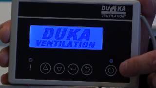 Villaventilation fra DUKA med PRO 302 styring og bypass.