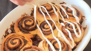 Cinnamon Rolls | لفائف القرفة بالعجينة الهشة و القطنية / السينابون