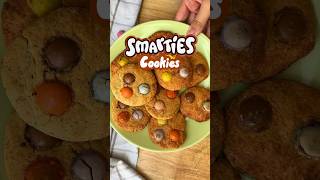 SMARTIE-COOKIES🍪#einfacherezepte #smarties #smartiecookie #amba3 #proteinreich #gesundesüßigkeiten