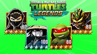 TMNT Legends Usagi, Raphael, Karai, Kirby Bat