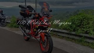 100 Modifikasi Megapro Indonesia #part1 #modifikasi #modifikasimegapro #herex  #adventure #touring