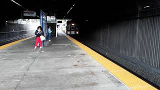 MBTA 614 Needham train to South Station Arriving into Ruggles