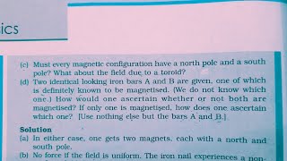 Must every magnetic configuration have a north pole and a south pole? What about the field due to a