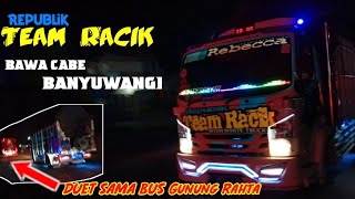 Virall..!!! Republik Team Racik jam panas saat duet bus Gunung Harta