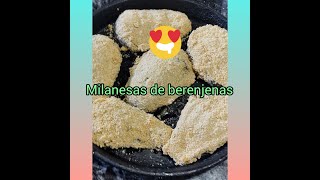 como hacer MILANESAS DE BERENJENA . súper simple 😃😃