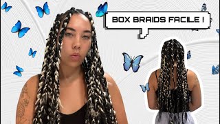 TUTO BOX BRAIDS FACILE (je me tresse toute seule à la maison)