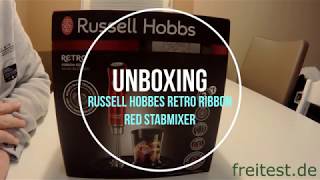 Unboxing - Russel Hobbes Retro Red Ribbon Stabmixer