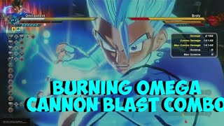 Xenoverse 2 Combo Burning Omega Cannon Blast