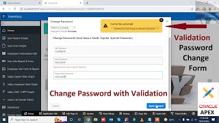 How to Change Password Form with Validation in Oracle Apex | Mr Gactack