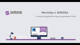 Novinky v iKROSe: Povinné texty na faktúrach (09/16)