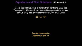 Equations and Their Solutions - Konst Math