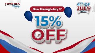 🎆 Explosive 4th of July Deals: Sparkle, Shine & Save Big. Save 15% OFF Everything at Joyeria Daisy