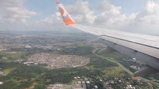 Aproximação e pouso gol Petrolina Guarulhos Voo 1525 27/01/2022.