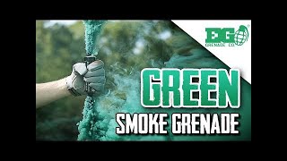 TWIN VENT Green Smoke Grenade - Smoke Bomb - Smoke Effect