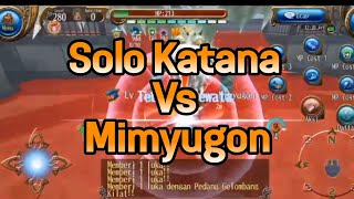 Toram Online | Katana Solo Vs Mimyugon #toramonline