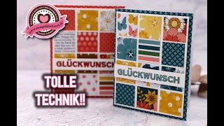 Tolle Technik | Einfache Hintergrundtechnik | Stampin' Up!