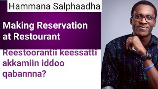 Making reservation at restourant #english_in_Oromic #barnoota_afaan_oromoo_fi_english #nigat_tube