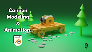 Cannon Modeling In Blender & Animation I Cast Modifier Apply I Game Asset Episode-01-mds design