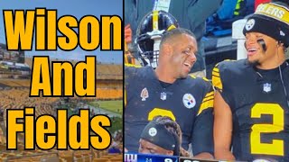 Russell Wilson And Justin Fields Have A Great Steelers MATESHIP!