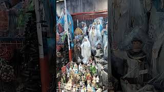 Philippines Manila quiapo church Street side walks LRT 2 recto to quiapo church